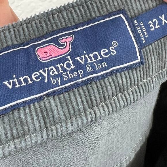Vineyard Vines Men's Corduroy 5 Pocket Straight Leg Pants Size 32 Preppy Grey - Picture 9 of 9